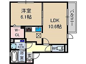 CASA 205号室 ｜ 大阪府茨木市沢良宜浜２丁目（賃貸アパート1LDK・2階・42.14㎡） その2