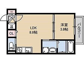 アーク美沢 101号室 ｜ 大阪府茨木市美沢町（賃貸アパート1LDK・1階・29.29㎡） その2