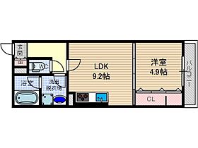 ツーブリッジ 301号室 ｜ 大阪府茨木市西田中町（賃貸アパート1LDK・3階・36.43㎡） その2