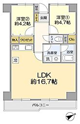 間取図画像 2LDK