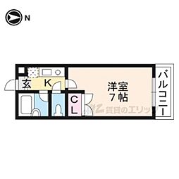 アーク21 1Kの間取図画像