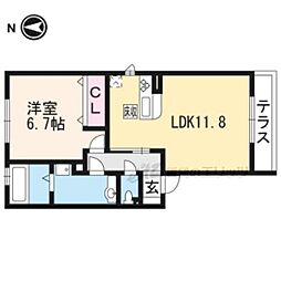 プレシャスファミリー北山 1LDKの間取図画像