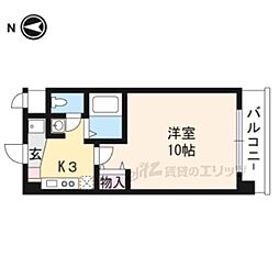ネヴェル・プレ・ヌーヴ 1Kの間取図画像