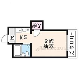 シエロガーデン 1Kの間取図画像