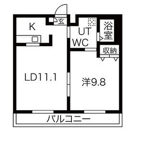 マキビル 408｜愛知県名古屋市中川区供米田２丁目(賃貸マンション1LDK・4階・53.64㎡)の写真 その2