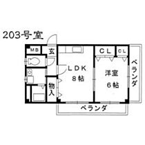 エムケイハイツ 203 ｜ 愛知県名古屋市中川区荒子２丁目（賃貸マンション1DK・2階・39.60㎡） その2