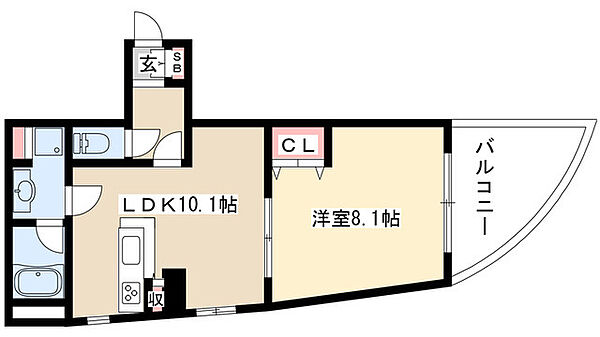 さくらHills富士見 605｜愛知県名古屋市中区富士見町(賃貸マンション1LDK・6階・47.79㎡)の写真 その2
