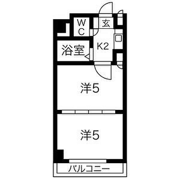 オアシス日向 907｜愛知県名古屋市中区丸の内３丁目(賃貸マンション2K・9階・26.18㎡)の写真 その2