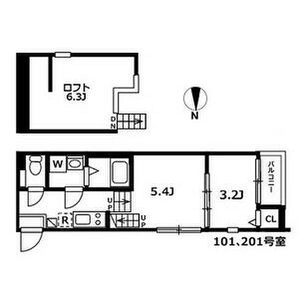 メモリアル 101｜愛知県名古屋市熱田区二番２丁目(賃貸アパート2K・1階・25.05㎡)の写真 その2