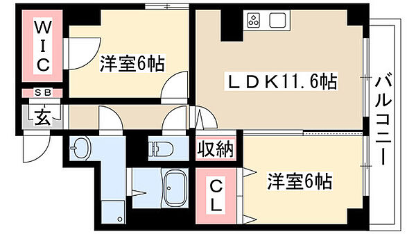 トンシェトア 901｜愛知県名古屋市中区千代田３丁目(賃貸マンション2LDK・9階・54.71㎡)の写真 その2