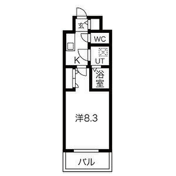 エスリード上前津LIVIA 1302｜愛知県名古屋市中区富士見町(賃貸マンション1K・13階・25.80㎡)の写真 その2