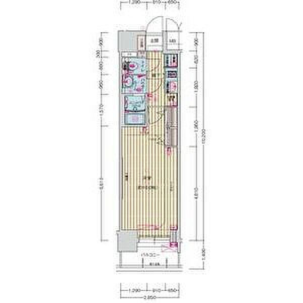 プレサンス丸の内フォート 0804｜愛知県名古屋市中区丸の内３丁目(賃貸マンション1K・8階・29.07㎡)の写真 その2