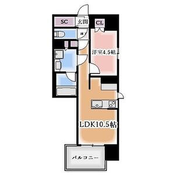 オープンレジデンシア大須FRONT 1104｜愛知県名古屋市中区大須２丁目(賃貸マンション1LDK・11階・37.21㎡)の写真 その2