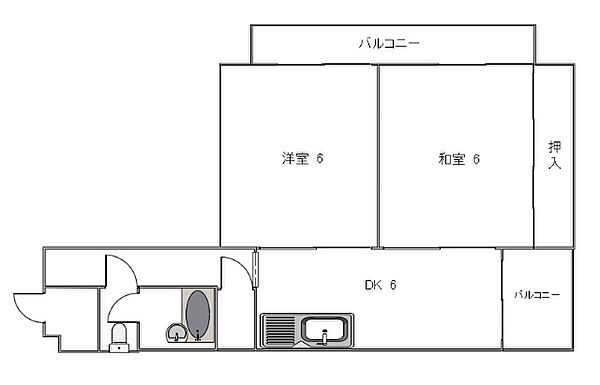 福信ビル 701｜愛知県名古屋市中区上前津２丁目(賃貸マンション2DK・7階・46.91㎡)の写真 その2