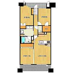 間取図画像 3LDK