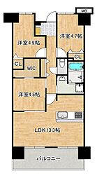 ルモン東加賀屋 3LDKの間取図画像