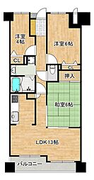 シャルマンフジ住之江公園アミューゼ 3LDKの間取図画像