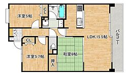 フルヴェール白鷺 3LDKの間取図画像