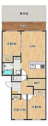 南港ポートタウンうしお25号棟 3SLDKの間取図画像