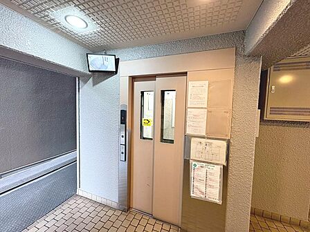 【エレベーター】荷物が多い日も楽々にお部屋に持っていけますね!