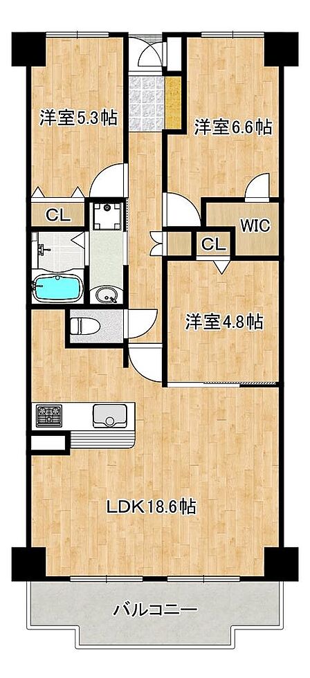 【南向きにつき日当たり良好】明るい室内は気分が明るくなります!ぜひ現地でお確かめください♪