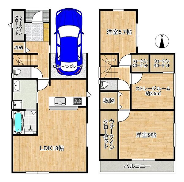 間取りを拡大表示