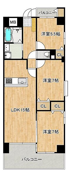 間取りを拡大表示