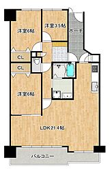 メゾンドール堺 3LDKの間取図画像