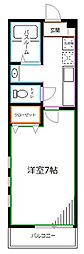 セブンコート西荻 1Kの間取図画像