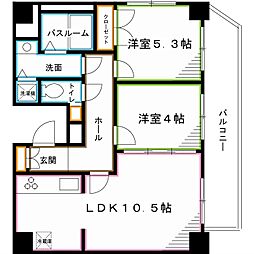 ウーノ・グランデ 2LDKの間取図画像