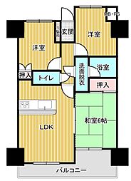 ホーユウパレス宇都宮 3LDKの間取図画像