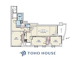 レジェンド高田馬場ドゥエ 3LDKの間取図画像