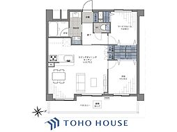 マイキャッスル駒沢公園フロントビュー 1SLDKの間取図画像