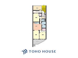 クレール八幡山B棟 2DKの間取図画像