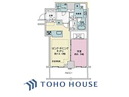 ザ・ライオンズ上野の森 1LDKの間取図画像