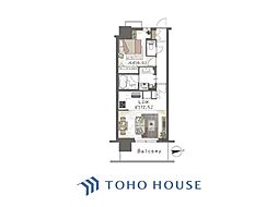 浅草タワー 1LDKの間取図画像