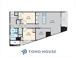 ユニーブル新宿西 3LDKの間取図画像