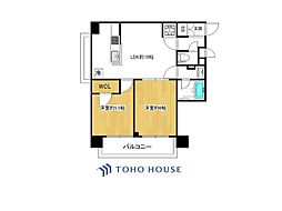 パラスト野方 2LDKの間取図画像