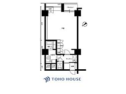 メゾンドール高田馬場 1Kの間取図画像