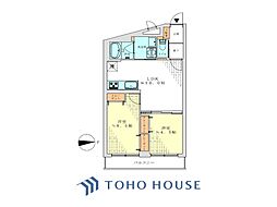 ニュー方南町マンション 2LDKの間取図画像