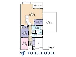 氷川台南パーク・ホームズ 1SLDKの間取図画像