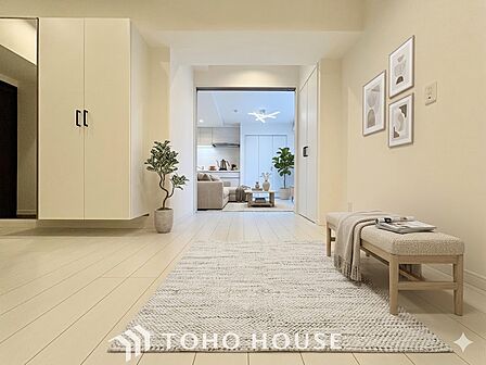 ※生成AIによるイメージです。家具・小物は販売価格に含まれません。【LIVING】◆Sunshine◆光が燦々と入り、いるだけで気持ちいい。「開放的でゆとりあるお部屋です。