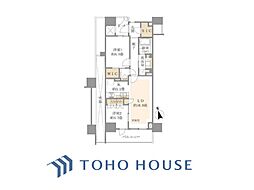 パークハウス文京関口 2LDKの間取図画像