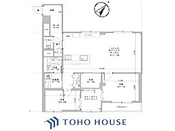 東山コーポラス 2LDKの間取図画像