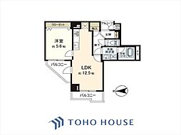 ライオンズガーデン世田谷 1LDKの間取図画像