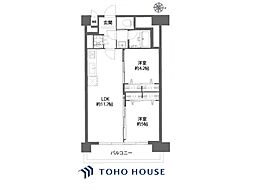 田無パールマンション 2LDKの間取図画像