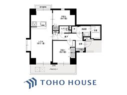 ハイシティ目黒 2LDKの間取図画像