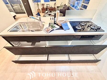 【KITCHEN】◆家族のおはよう◆の声を笑顔で迎えてあげられるシステムキッチン。朝ごはんが楽しみでちょっと早起きしたくなるんです。