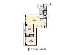 秀和大山レジデンス 2LDKの間取図画像