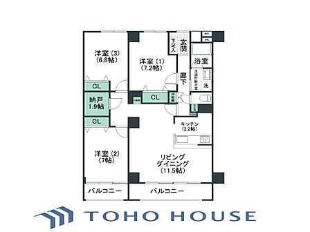 ここから始まる、理想の暮らし。家具のレイアウトや日々の生活動線など、間取り図から新しい住まいでの暮らしを思い描いてみてください。実際の広さや空間のつながり、使い勝手はぜひ現地でお確かめください。